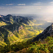 Behind The Sunlit Mountains Poster