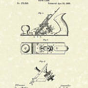 Bench Plane 1883 Patent Art Poster