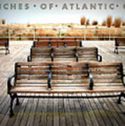 Benches Of Atlantic City Poster