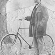 Bicycle And Jd Rockefeller Vintage Photo Art Poster
