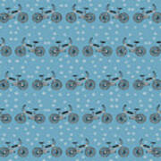 Bicycles Pattern Poster