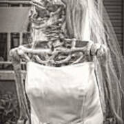 Big Boned Skeleton Bride Poster