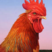 Big Red Rooster Poster