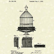 Bird Cage 1882 Patent Art Poster