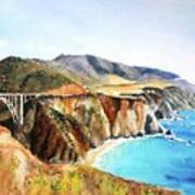 Bixby Bridge Big Sur Coast California Poster