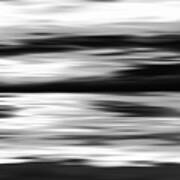 Black And White Abstract Painting Poster