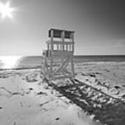 Black And White Photography The Beach Poster