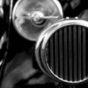 Black And White Vintage Car Abstract 2 - Natalie Kinnear Photogr Poster