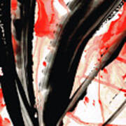 Black White Red Art - Tango 2 - Sharon Cummings Poster