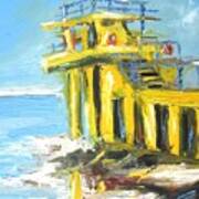 Paintings Of Blackrock Diving Board Galway Ireland Poster