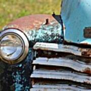 Blue Antique Chevy Grill- Fine Art Poster