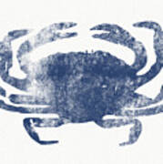 Blue Crab- Art By Linda Woods Poster