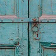Blue Door Of Cortona Poster