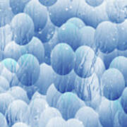 Blue Eggs - Abstract Background Poster