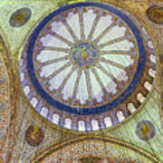 Blue Mosque Ceiling Poster