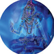 Blue Shiva Poster