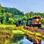 Bnsf Scenic Freight Train Poster