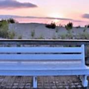 A Welcome Invitation -  The Boardwalk Bench Poster