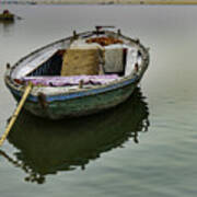 Boat At Ganges Poster