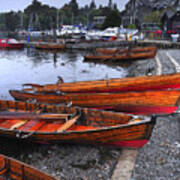 Boats At Windermere Poster