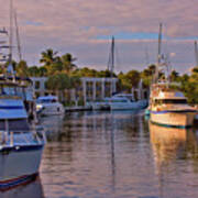 Boats In Afternoon Sun Poster