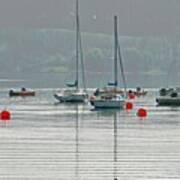 Boats On Carsington Water Poster