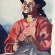 Bolivian Seamstress Poster