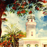 Borinquen Lighthouse Aguadilla Puerto Rico Poster