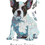 Boston Terrier Pop Art Poster