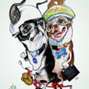 Boston Terriers - Dumb And Dumber Poster