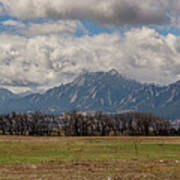 Boulder Colorado Front Range Panorama View Poster