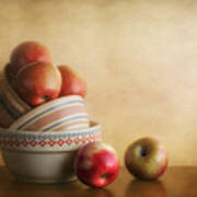 Bowls And Apples Still Life Poster