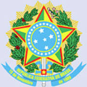 Brazil Coat Of Arms Poster