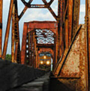 Brazos River Railroad Bridge Poster