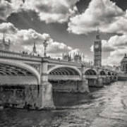 Bridge Over River Thames Poster