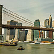 Brooklyn Bridge Panorama Poster