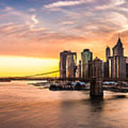 Brooklyn Bridge Panorama Poster