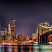 Brooklyn Bridge Park Nights Poster