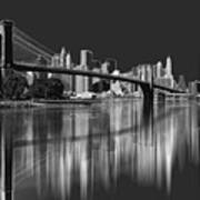 Brooklyn Bridge Reflection Poster
