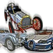 Bugatti Evolution Poster