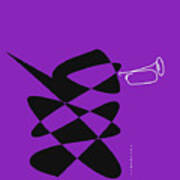 Bugle In Purple Poster