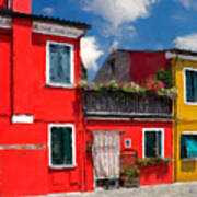 Burano Color Houses. Poster