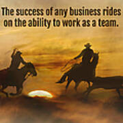 Business Team Work Motivational Poster