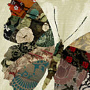 Butterfly Brocade Iii Poster