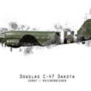 C-47 Dakota Sketch - Kwicherbichen Poster