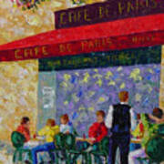 Cafe De Paris France Poster