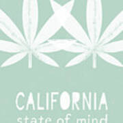 California State Of Mind- Art By Linda Woods Poster