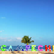 Campeche Sign And Sea Poster