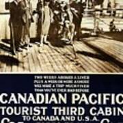 Canadian Pacific - A Fine Holiday At Sea - Retro Travel Poster - Vintage Poster Poster