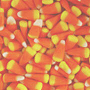 Candy Corn Square- By Linda Woods Poster